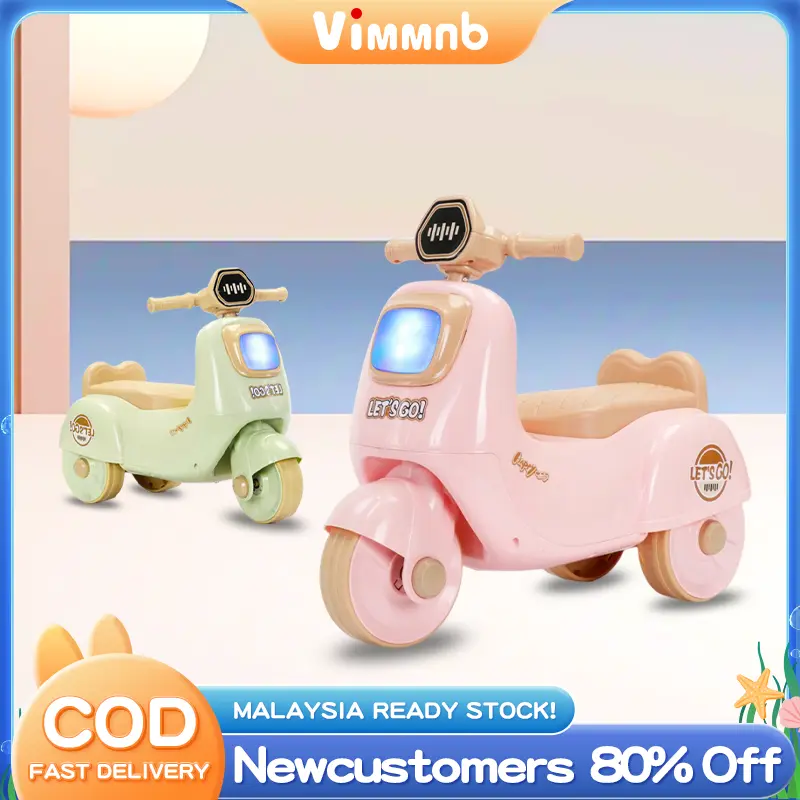 【COD】Motorcycle For Kids 3 in 1 kids scooter Motorbike for Kids 1-6 Years Motor Mini Balance rechargeable motor Electric Motor Baby budak darjah  Ride-On Baby Motorcycle Toddler Car For Kids Ride On With Music Play Playmat  Bike Badminton Outdoor Toys