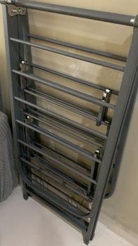 Product Review of [SG Stock]Foldable Clothes Drying Rack Multifunctional Laundry Rack With Wheel Stainless Steel Thickened Carbon Steel from A** T** 0