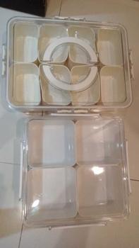 Product Review of 【TEC】SAKU Kotak Penyimpanan Makanan Toples Kue Serbaguna Kedap Udara Toples Permen Candy Kotak Penyimpanan Kulkas from G**🪐 0