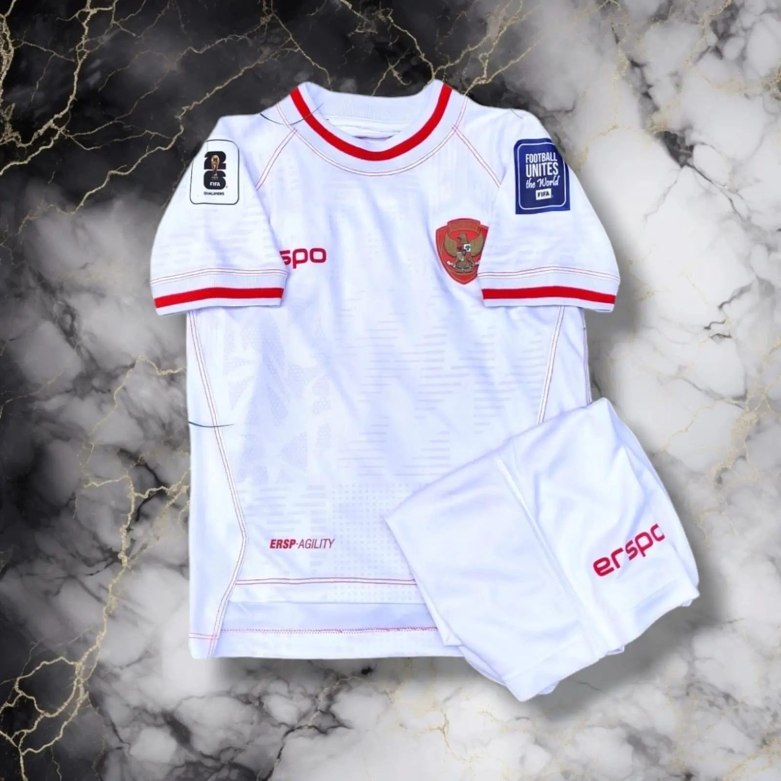 JERSEY ANAK TIMNAS INDONESIA HOME AWAY SUDAH DENGAN CELANA USIA 1 - 12 TAHUN BEST SELLER BISA CUSTOM NAMA + NO PUNGGUNG JERSEY BAJU BOLA ANAK COD