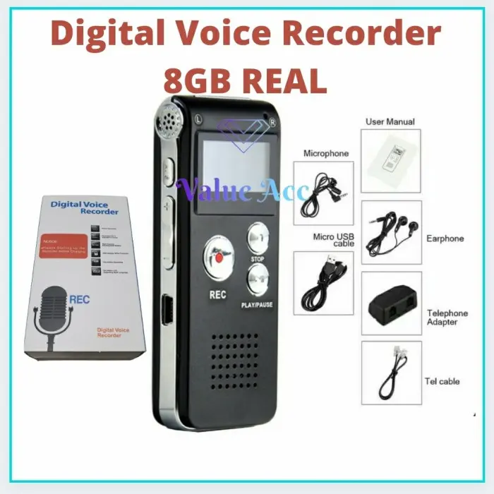 Promo Digital Voice Recorder 8Gb + Mp3 Player - Perekam Suara Digital 0