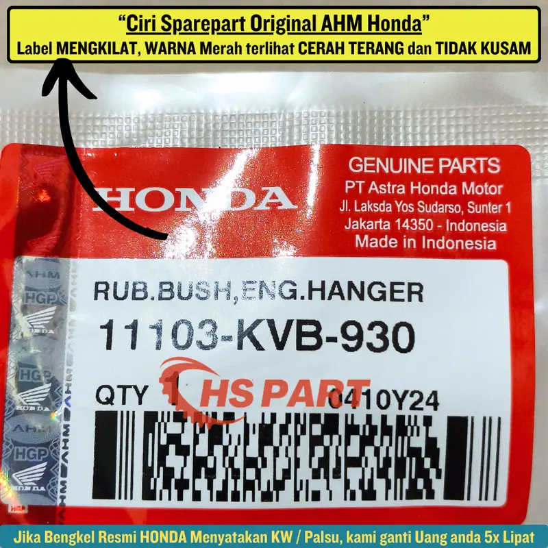 Bosh Arm Mounting Engine Beat Scoopy Spacy Fi Esp New Karbu Deluxe Genio PCX ADV Vario 110 125 150 160 Original Honda Genuine Parts 4