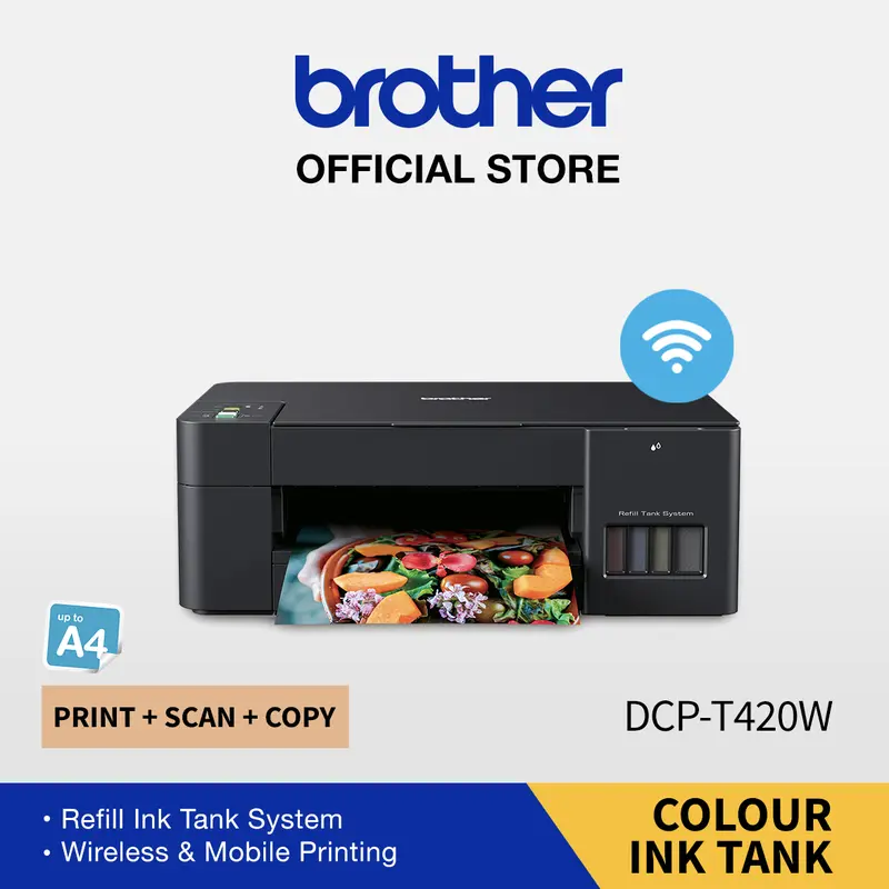 Brother Printer Ink Tank DCP-T420W Print Scan & Copy 1