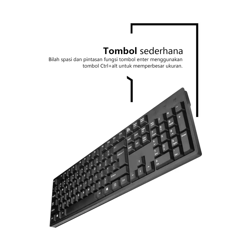 【COD】NETPACLIFE K12 Keyboard Gaming Mekanis Mouse Nirkabel USB Keyboard Mekanis + Set Mouse Kombinasi Asli 6