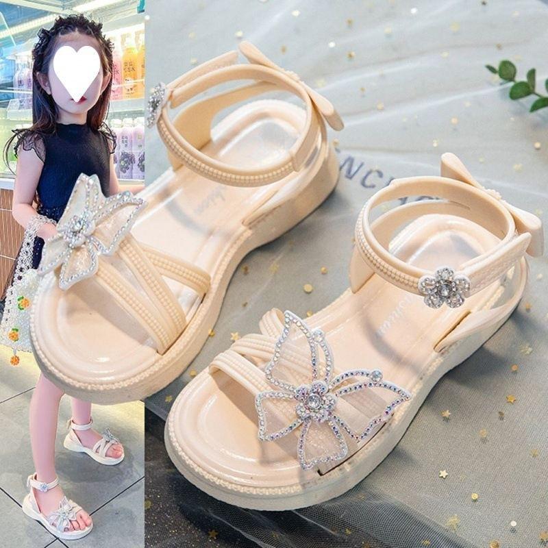 READY GUYS New Sandal Jelly Anak Kupu2 Glitter Import Higt Quality / Sandal Anak Terbaru 2024 / COD Sepatu Kaki Cantik 2