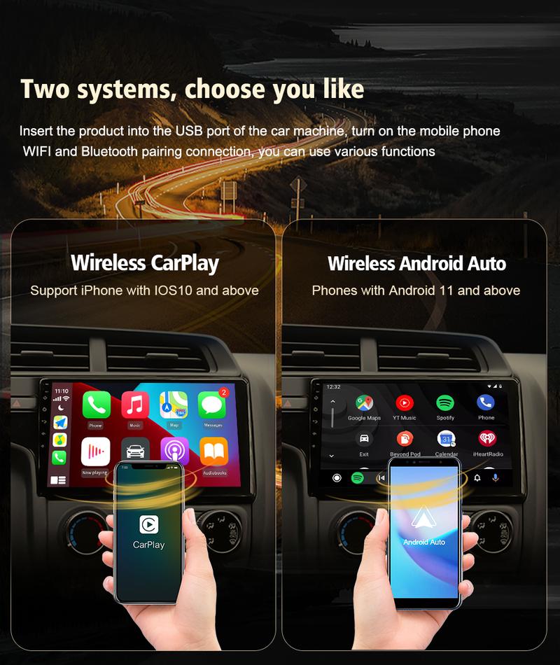Product Introduction of CarlinKit CCPA Wireless CarPlay AI Box Wireless Android Auto USB Dongle Mirrorlink Bluetooth Auto Connect For Android Car Radio 15