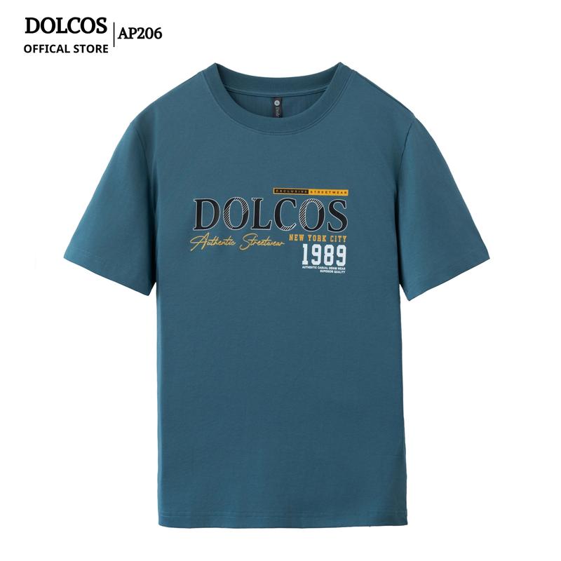 Áo Phông nam DOLCOS phom dáng sành điệu, Chất cotton cao cấp thoải mái thoáng mát thấm hút mồ hôi AP206