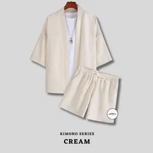 DIJUAL TERPISAH ONE SET SETELAN KIMONO BOXER CELPEN ATASAN JUMBO BIG SIZE DEWASA KATUN COMBED LENGAN 3/4 POLOS KOREAN STREET STYLE COWOK CEWEK PRIA WANITA OUTFIT NONGKRONG MAIN KEREN KEKINIAN SIMPLE TERLARIS S M L XL XXL 2XL XXXL 3XL XXXXL 4XL XXXXXL