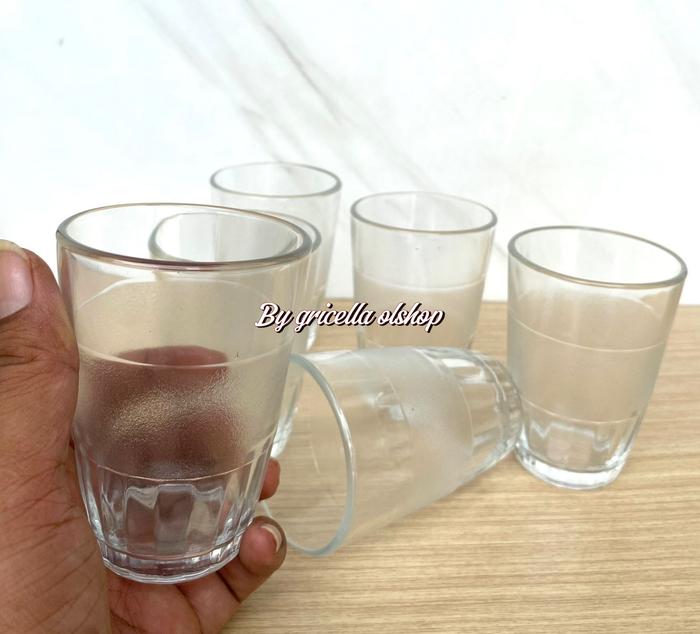 Set Gelas Kaca Bening Kopi Dan Teh 200ml Terbaru 6 Pcs