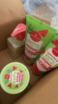 Product Review of [ISI 4] NIKITA MIRZANI x Purbasari Superfood Series Set - Body Serum + Shower Scrub + Body Scrub + Exfoliating Gel from m** n**x 0