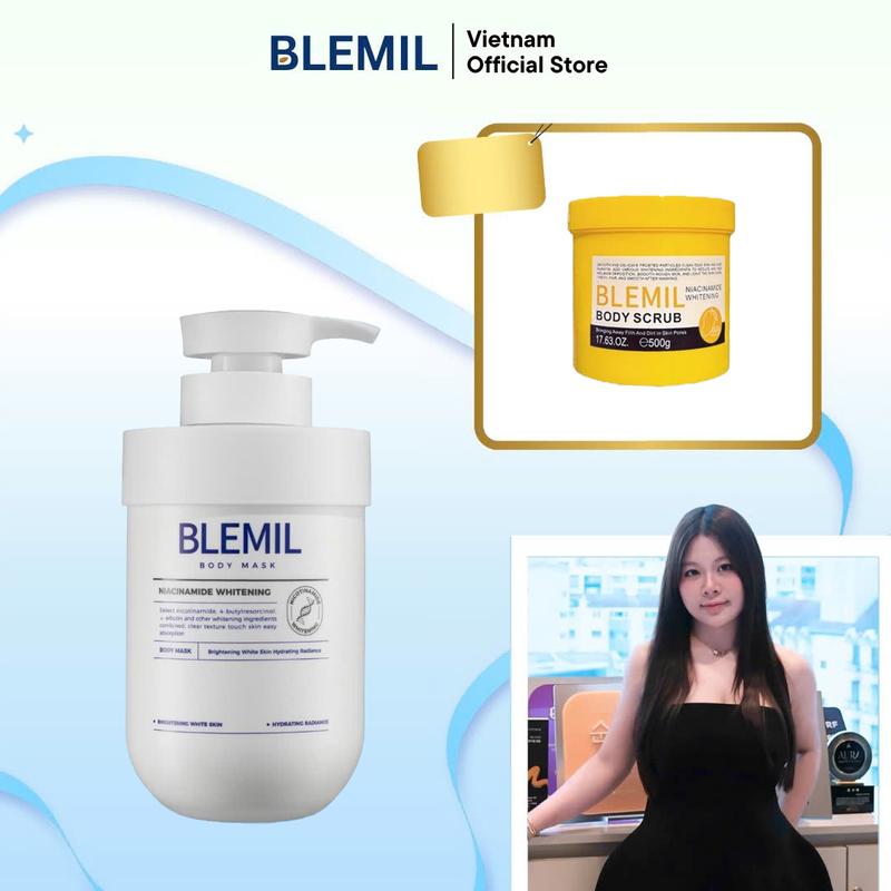 Ủ Hỗ Trợ Trắng Da 577 Blemil - Tặng 1 Tẩy Tế Bào Chết Kiêm Sữa Tắm Hỗ Trợ Trắng Da Blemil #Xoài 500g