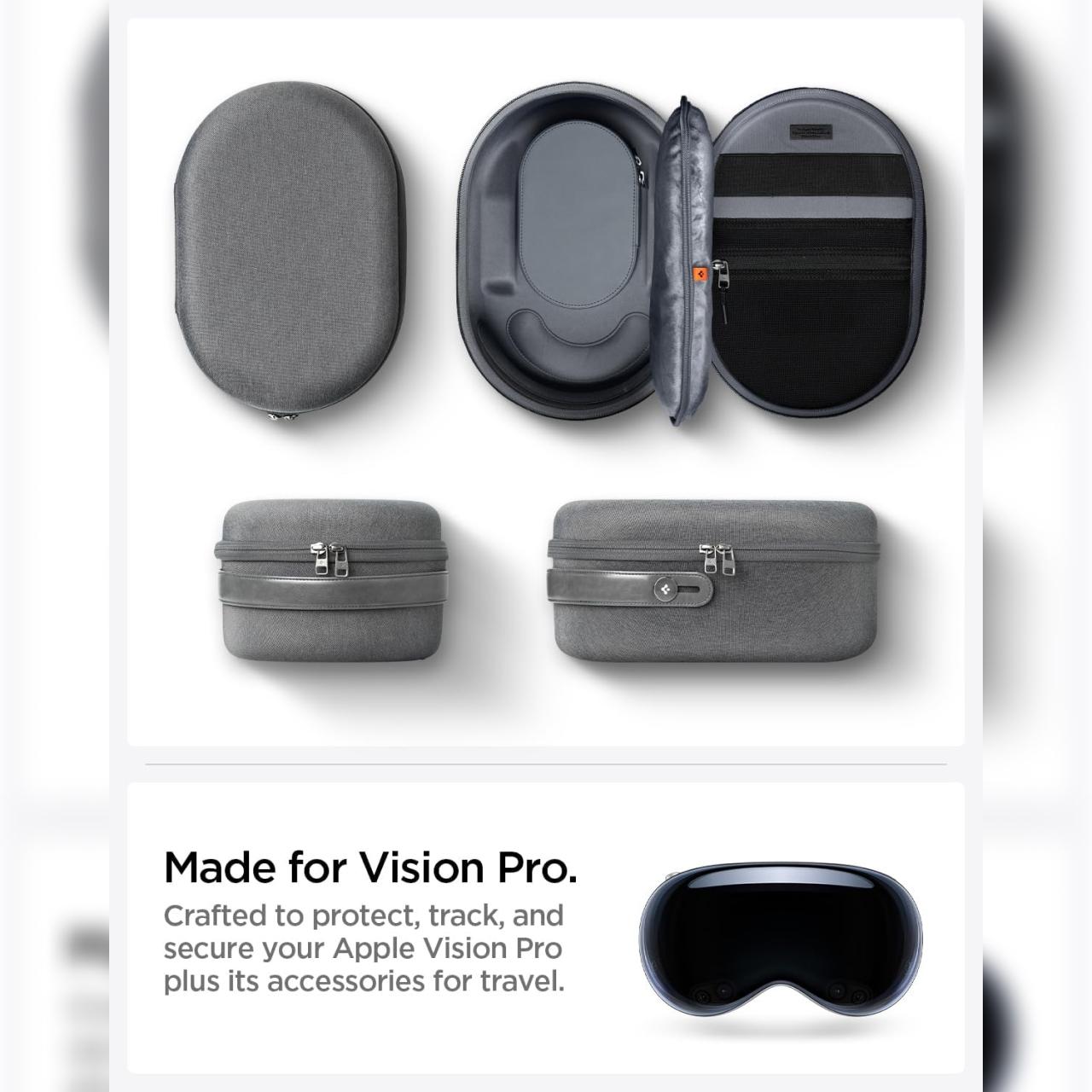 Spigen Apple Vision Pro Pouch Klasden - Charcoal Gray AFA07240