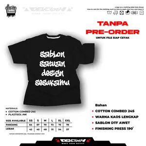 Sablon Kaos satuan Premium