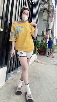 Product Review of ÁO THUN UNISEX NỮ TAY NGẮN TRỄ VAI IN CHỮ FORM RỘNG COTTON from ** N** M** ^**! 0
