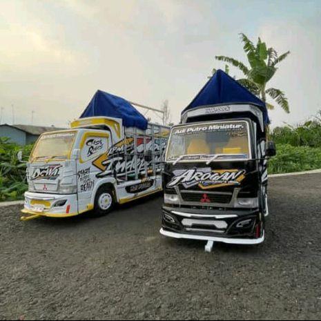 promo terbaru mainan truk oleng kayu lampu terpal 2