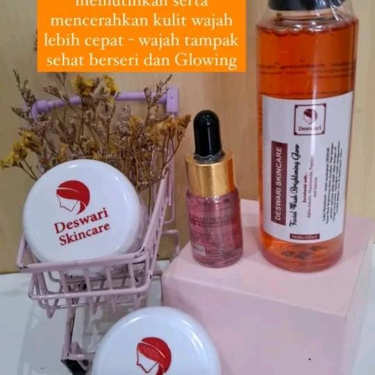 deswari paket flek perawatan kulit mencerahkan seruni skincare dokter detektif 0