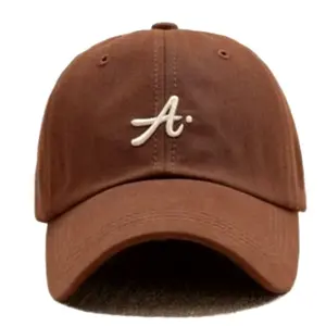 Topi Baseball Inisial Huruf A Bordir Simple Bahan Daimaru Lembut distro 2024 kekinian.