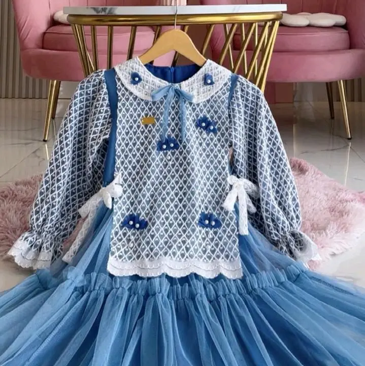 (Spesial Lebaran) Fujiian Dress Brukat Mewah Couple Ibu Anak Usia 1 Tahun sampai 15 Tahun. 2