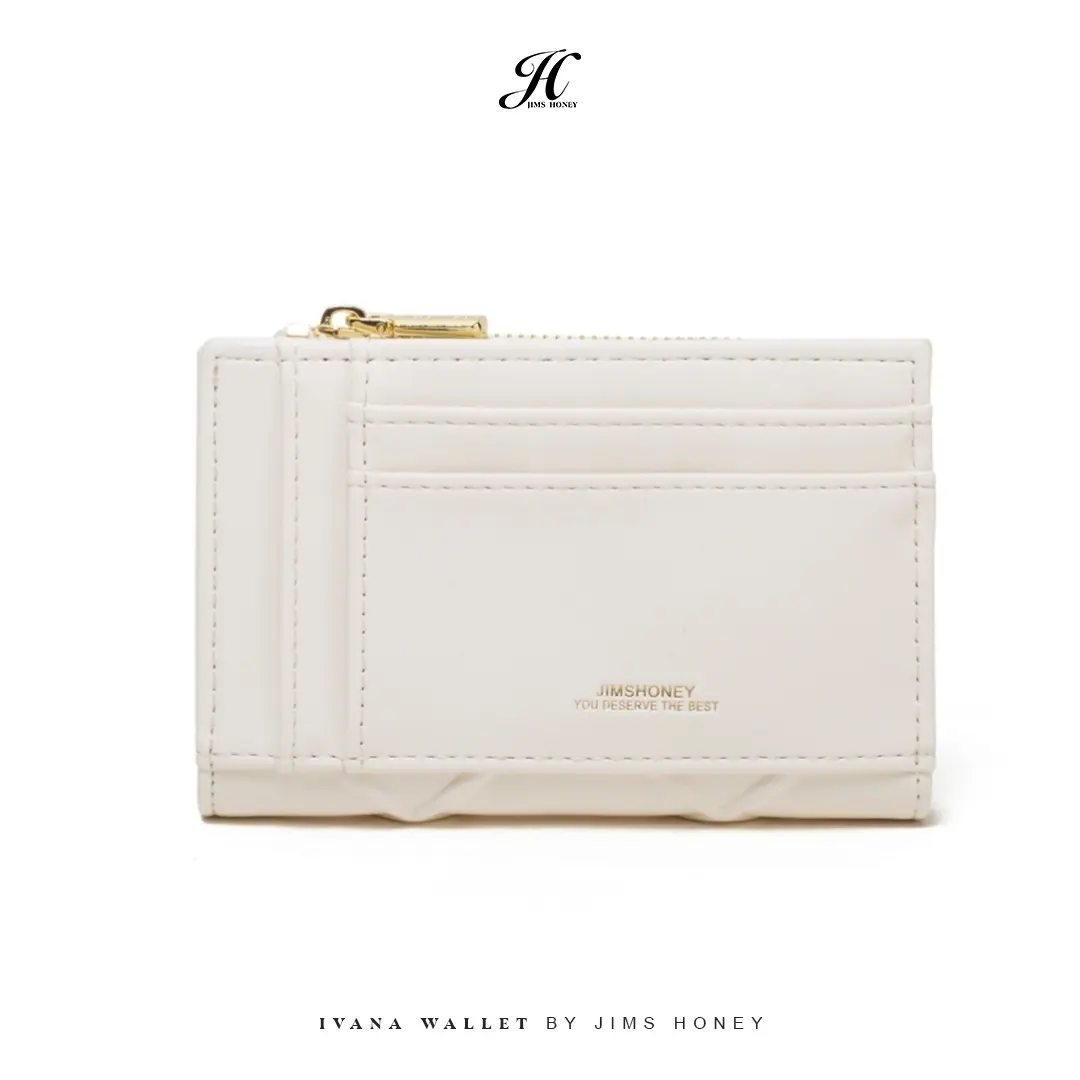 JIMS HONEY - Ivanna Wallet - Dompet Lipat Kartu Wanita Minimalis (Free Exclusive Box) Kulit Uang dompet mini perempuan cewek murah