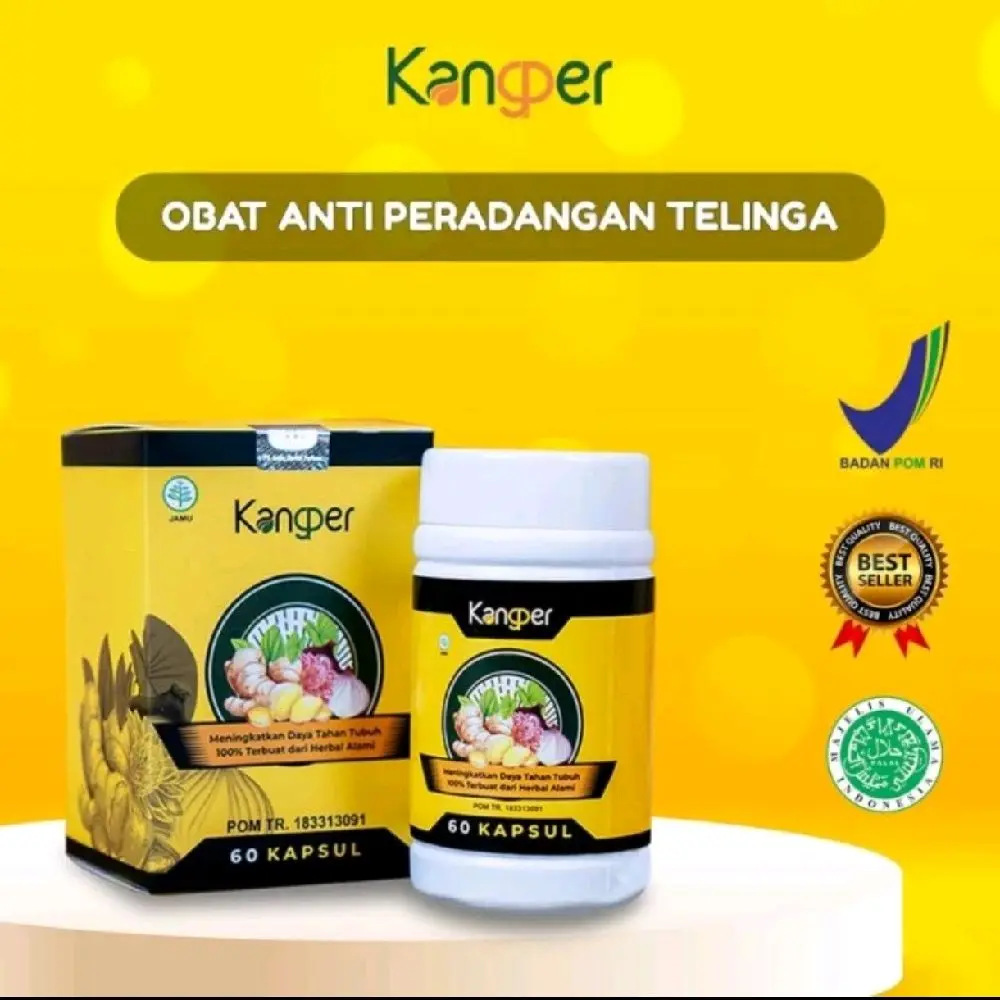 Kangper Super Booster 60 Kapsul Herbal Untuk Peradangan Telinga BPOM Ampuh