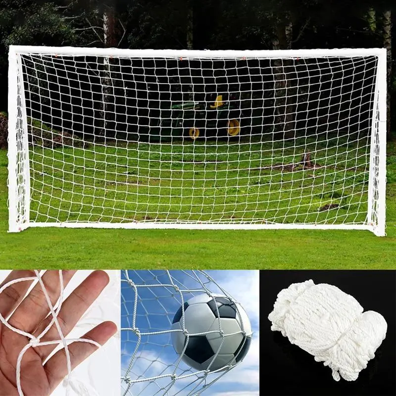 1 Piece Football Net Full Size Football Net For Soccer Goal Post Junior Sports Training 1.8m*1.2m 3m*2m Soccer Net