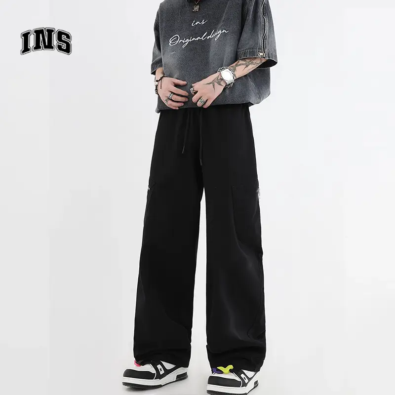 Celana cargo panjang celana cargo panjang pria oversize Celana panjang pria cargo pria Celana cargo pria panjang Celana pinggang karet pria Celana kargo pria Celana Kasual gaya cargo korean style Celana baggy nyaman celana cargo panjang 5
