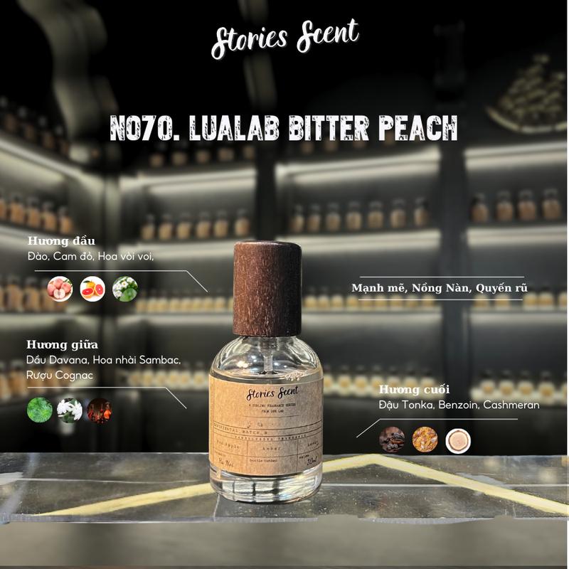 Nước hoa Unisex Stories Scent Bitter Peach dung tích 30ml phong cách Hiện đại Quyến rũ Tươi mới NO70
