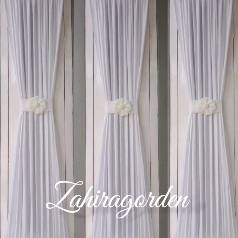 Gorden Kupu-kupu Ikat Pita Jendela Minimalis - Lebar Kain 80cm - Bonus Stik 4