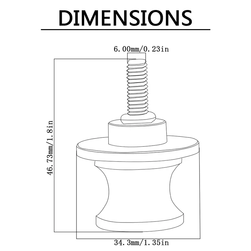 Ống cuốn tay đòn xe máy, vít chân đế trượt, 6MM, cho Yamaha R15 V3 2017 2018 2019 2020 2021 2022 2023 2