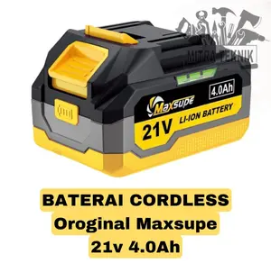 Maxsupe Original Baterai LXT 21V 2ah 4Ah Mesin Cordless Bor Impact Wrench Gerinda Circular Saw Rotary Hammer Jet Cleaner 21 Volt 2-4 Ah