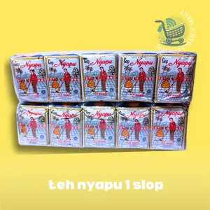 TEH NYAPU 1 SLOP = 10 biji TEH ANGKRINGAN KHAS SOLO