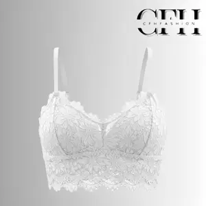 CFH Bra Brukat Wanita Free Size | Bralette Lace Floral Cup 3/4 | Busa Bisa Dilepas BR0112