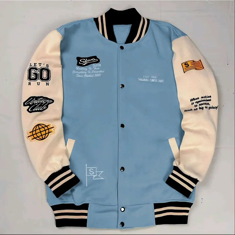 Jaket Varsity Full Bordir / Jaket Varsity Baseball Full Bordir Pria Wanita Anak-anak dan Dewasa 7