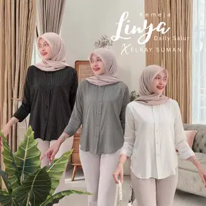 KIRANA KEMEJA LINYA DAILY SALUR X ELRAYSUMAN  Wanita Atasan