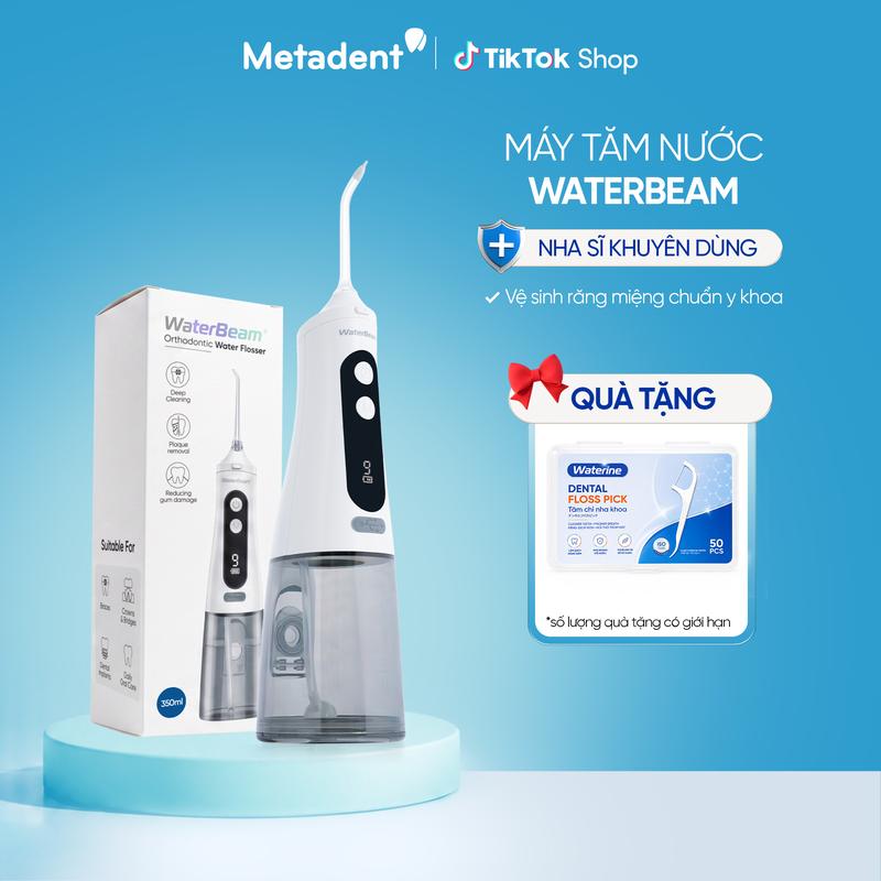 Máy Tăm nước WaterBeam cho Răng Niềng, Chỉnh Nha được hàng loạt Nha sĩ khuyên dùng, Bảo hành 12 tháng