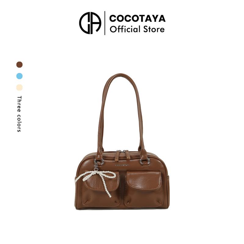 COCOTAYA Aubby Bag Túi Đeo Vai, Thời Trang, Chất Liệu PU Mềm, Sức Chứa Lớn, Thường Ngày Và Dễ Phối Đồ Túi Xách túi