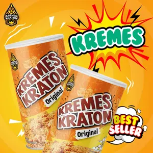 Kremes Kraton Kemasan Toples 260gram Kremesan Ayam Kampung 100% Original Best Seller