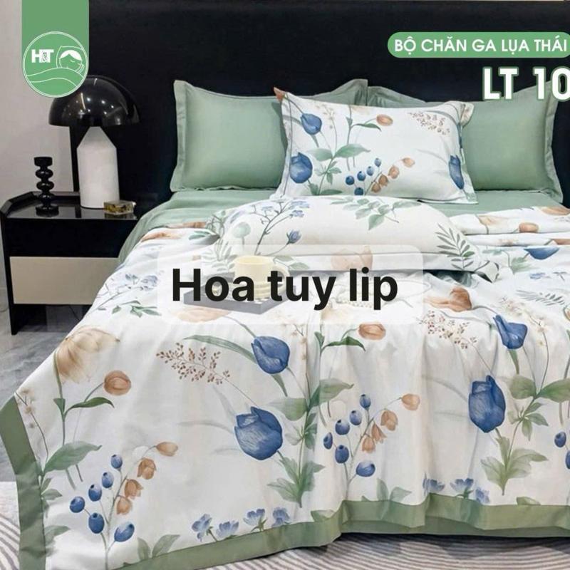 Chăn hè lụa Thái trần bông mỏng 16 điểm 2mx2m2