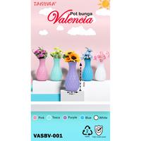 Gambar Vas Bunga Plastik TAKUMA Valencia Gaya Nordic Scandinavia (Bukan Kaca) - Model BV001 dari Takumashop88 Kab. Tangerang 1 Tokopedia