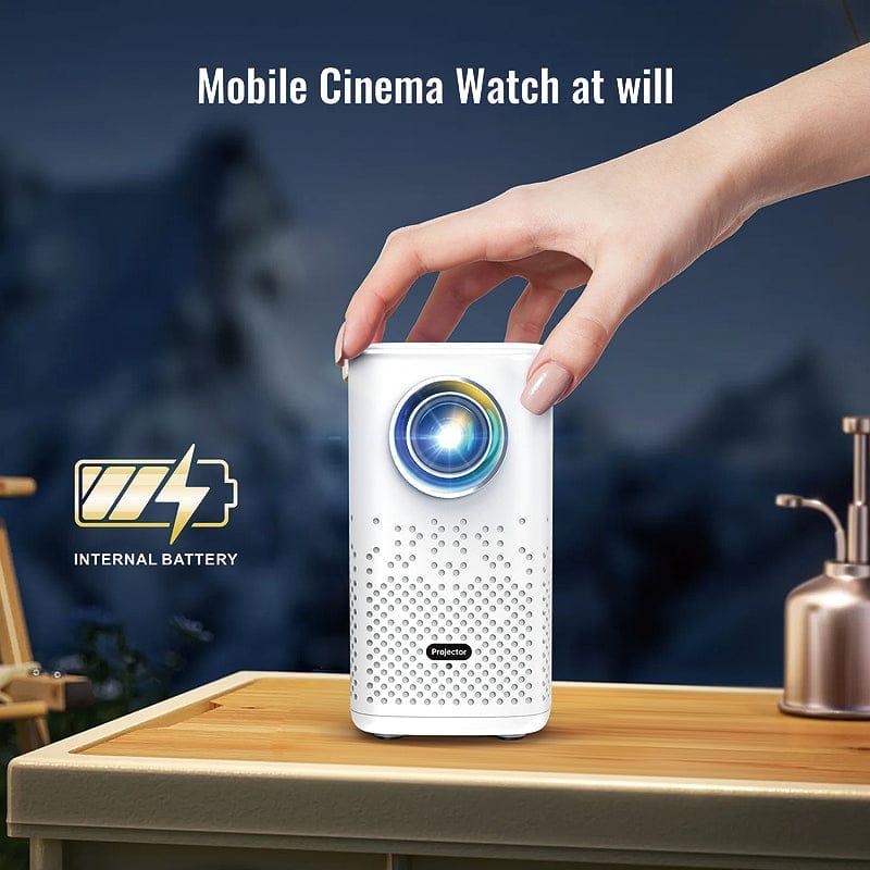 Projector portabel 4K Android 13, 720p, 4K support, HiFi stereo, 100 ANSI Lumens