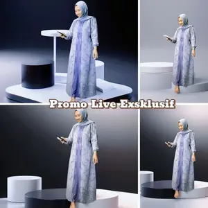 Promo Live Eksklusif-Temukan Gamis Pakaian Wanita Muslim Terbaru-Gamis ceruti-Gamis Cringkel Dress Brokat Mewah Nyaman Lembut Formal Panjang Kondangan Pesta