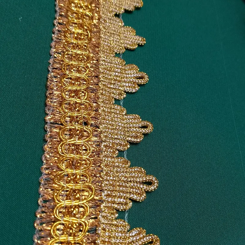 Renda Mas Antik Warna Gold Lebar 4CM - Harga Per 1Meter -10Meter Aksesoris 4