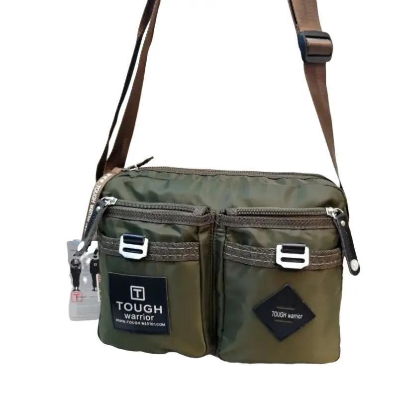 Product Introduction of TAS SELEMPANG/SLING BAHU PRIA/WANITA TOUGH WARRIOR 4871 WATERPROOF ANTI AIR IMPORT (BISA COD) Canvas 15