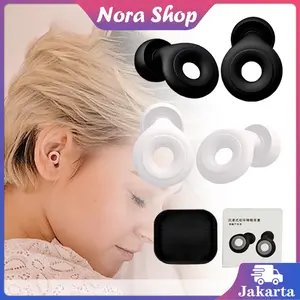 Ear Plug Peredam Suara / Penutup Telinga Tidur / Silicone Eartips