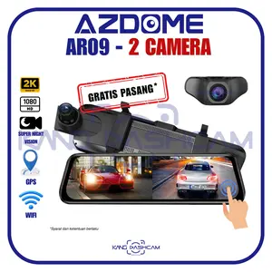 Azdome AR09 Dashcam Wifi ADAS Dash Camera Mobil Spion Kamera Mundur