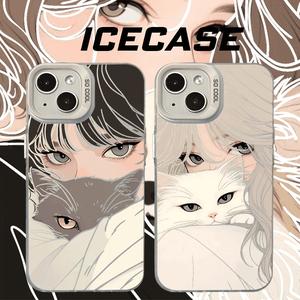 การ์ตูนเข้ากันได้กับเคส iPhone16 พรีเมี่ยม Sense iPhone15 ใหม่ iPhone14 ป้องกันการตก 13/12 สีเงินความคิดสร้างสรรค์ 11 / XSMax การ์ตูน XR / XS / 8Plus ‌สำหรับผู้ชายและผู้หญิง