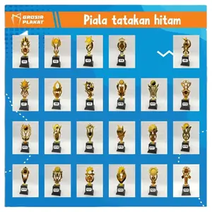 Piala Murah Tatakan Hitam Ukuran 30cm Tersedia 35 Model untuk Penghargaan