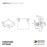 Gambar Hafele Rel Laci Tandem Mx Runner UM A30 35 cm - Rel Push To open dari HAFELE Kota Bekasi 5 Tokopedia