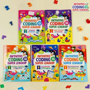 [ISI 5 BUKU] PAKET AKTIVITAS CODING SUPER LENGKAP - CODING FOR KIDS - OTAK ATIK ANAK - BUKU SIAP SEKOLAH - BUKU TK - BUKU SD