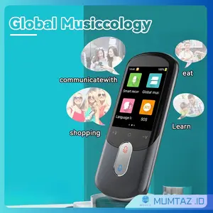 Penerjemah Translator Bahasa 139 Languages Online/Offline Portable Smart Voice Translator Real Time + Foto Kamera(Bahasa Indonesia Termasuk) NSO